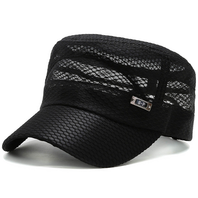 Mens Middle-aged Comfortable Breathable Mesh Cap Image 6