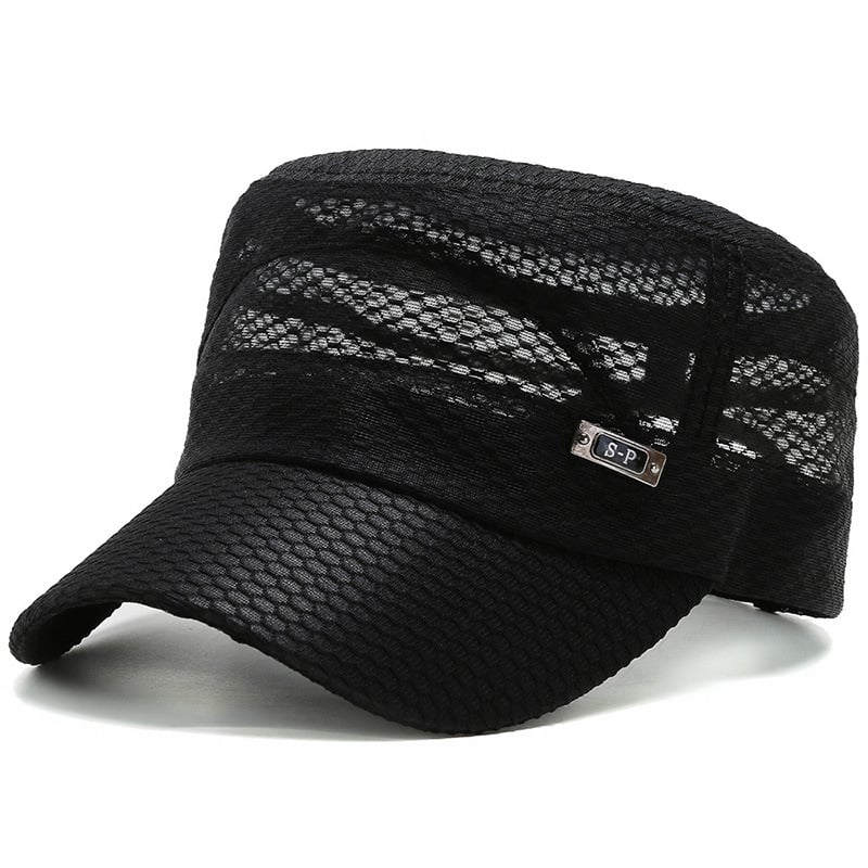 Mens Middle-aged Comfortable Breathable Mesh Cap Image 1