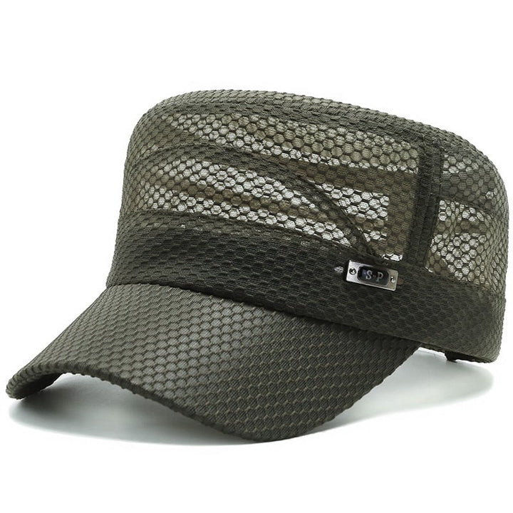 Mens Middle-aged Comfortable Breathable Mesh Cap Image 1