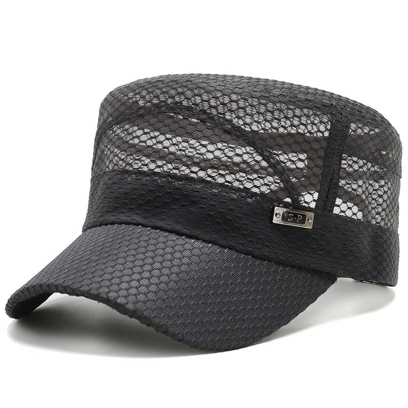 Mens Middle-aged Comfortable Breathable Mesh Cap Image 1