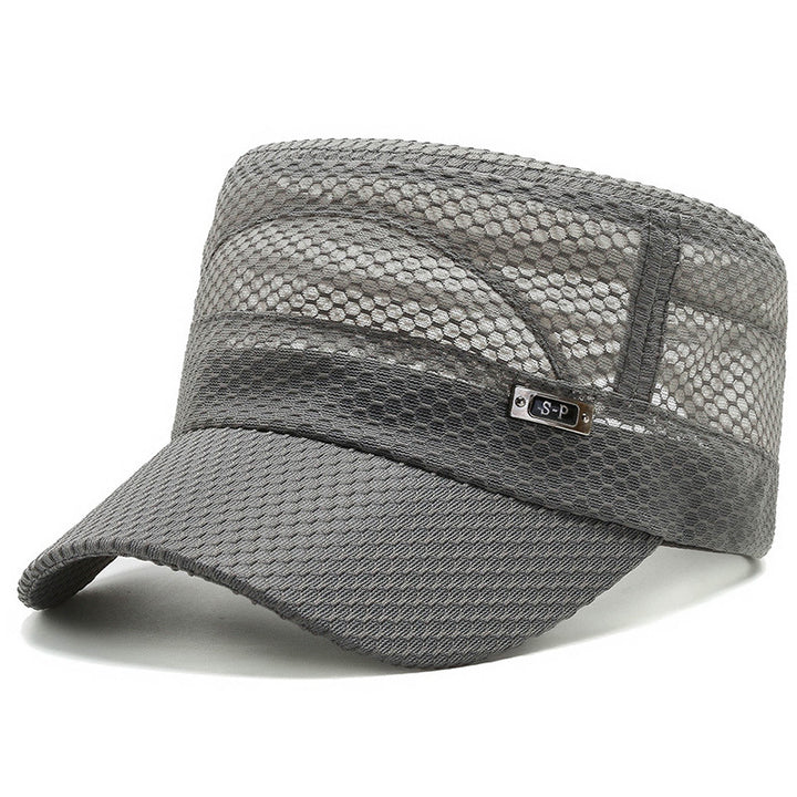 Mens Middle-aged Comfortable Breathable Mesh Cap Image 9