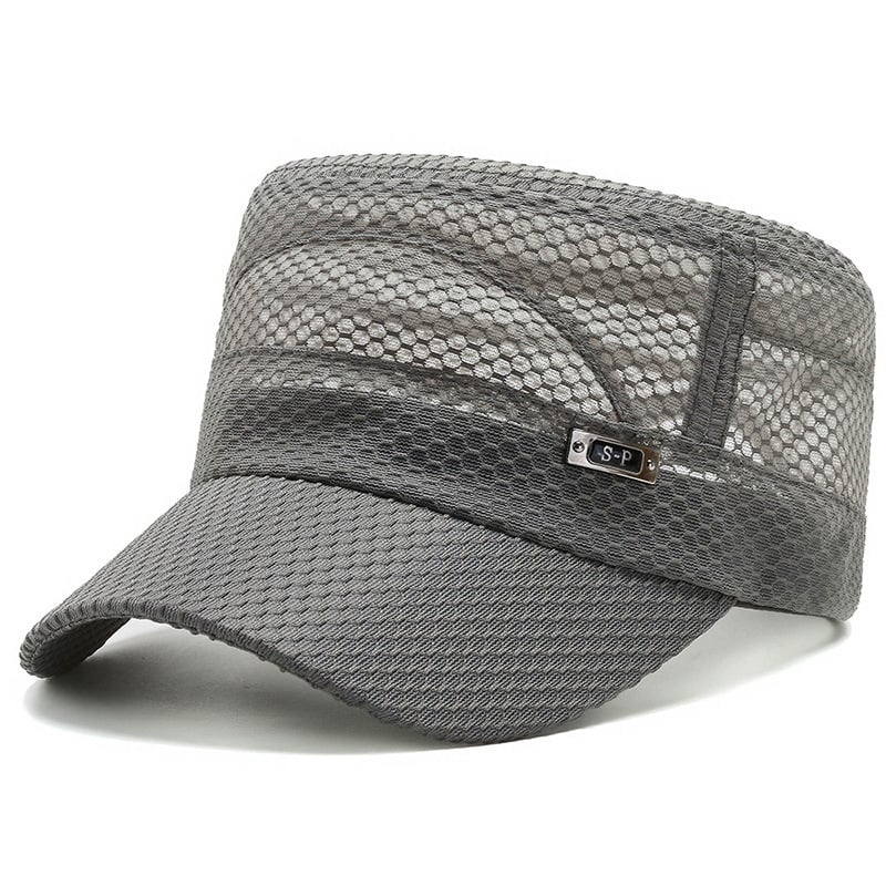 Mens Middle-aged Comfortable Breathable Mesh Cap Image 1