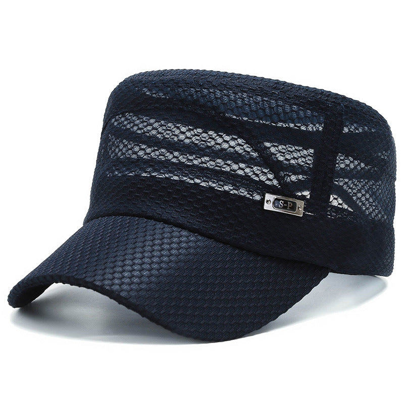 Mens Middle-aged Comfortable Breathable Mesh Cap Image 10