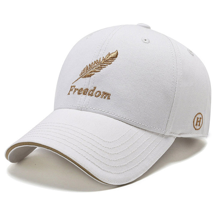 Feather Embroidery All-match Baseball Cap Unisex Image 7