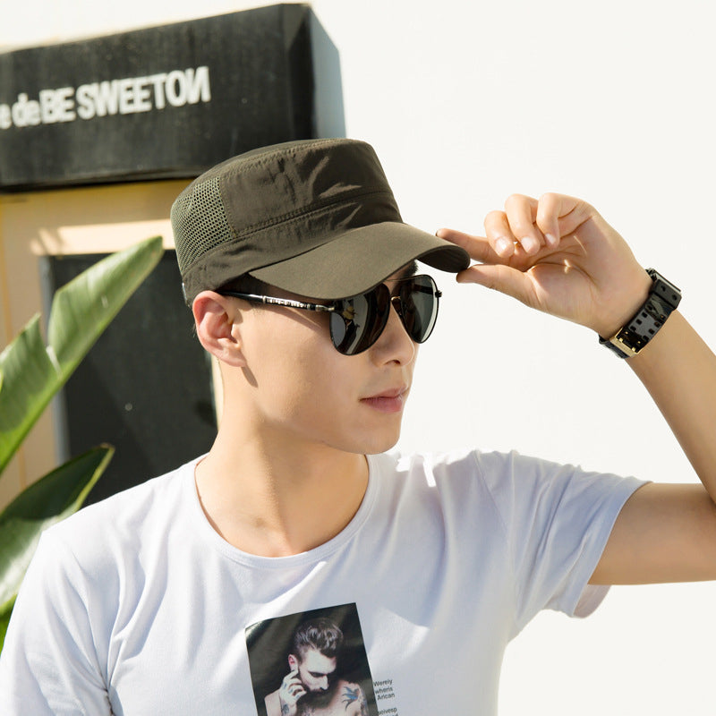 Mens Outdoor Flat Hat Image 8