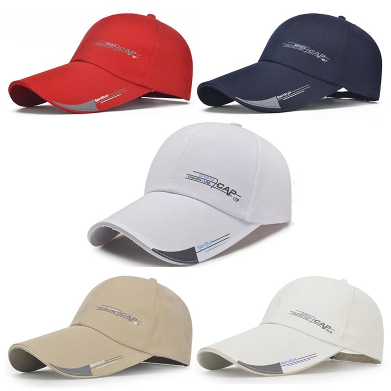 Middle-aged Male Summer Sports Fishing Cap Image 1