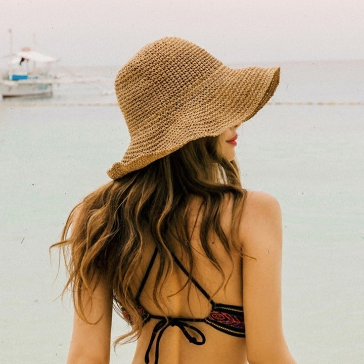 Summer All-match Foldable Straw Hat Ladies Image 1