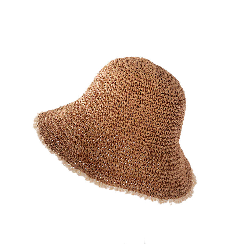Girls Fresh Beach Sunshade Hat Foldable Image 6