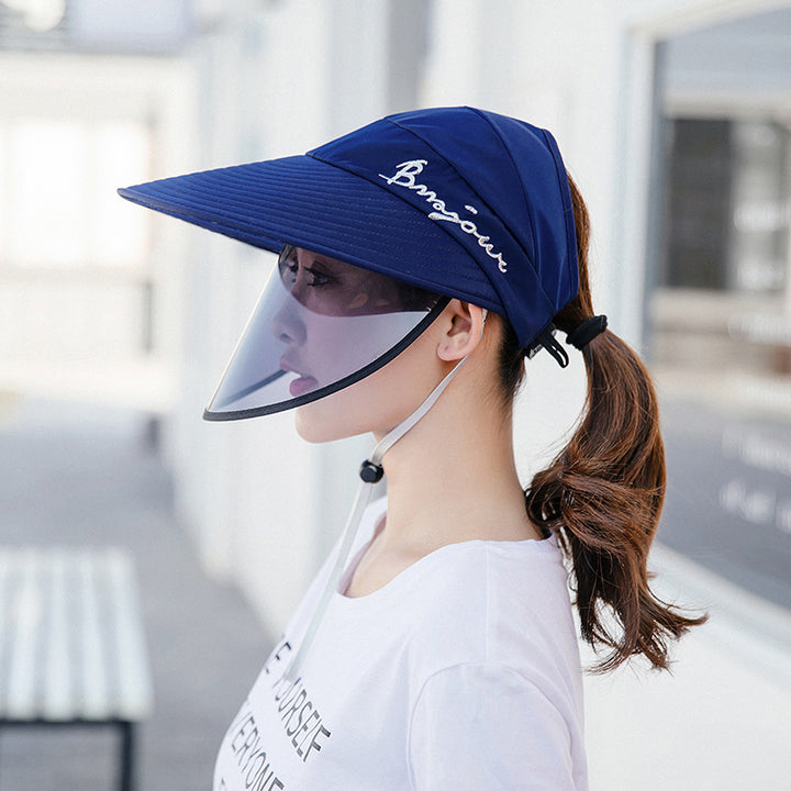 Unisex Double-layer Bicycle Protective Sun Hat Image 2