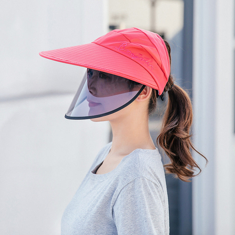 Unisex Double-layer Bicycle Protective Sun Hat Image 7