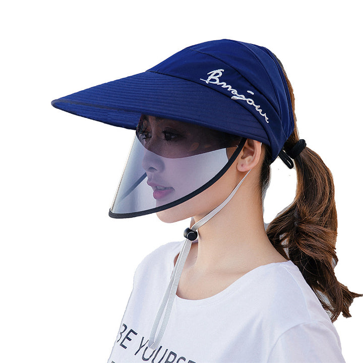 Unisex Double-layer Bicycle Protective Sun Hat Image 8