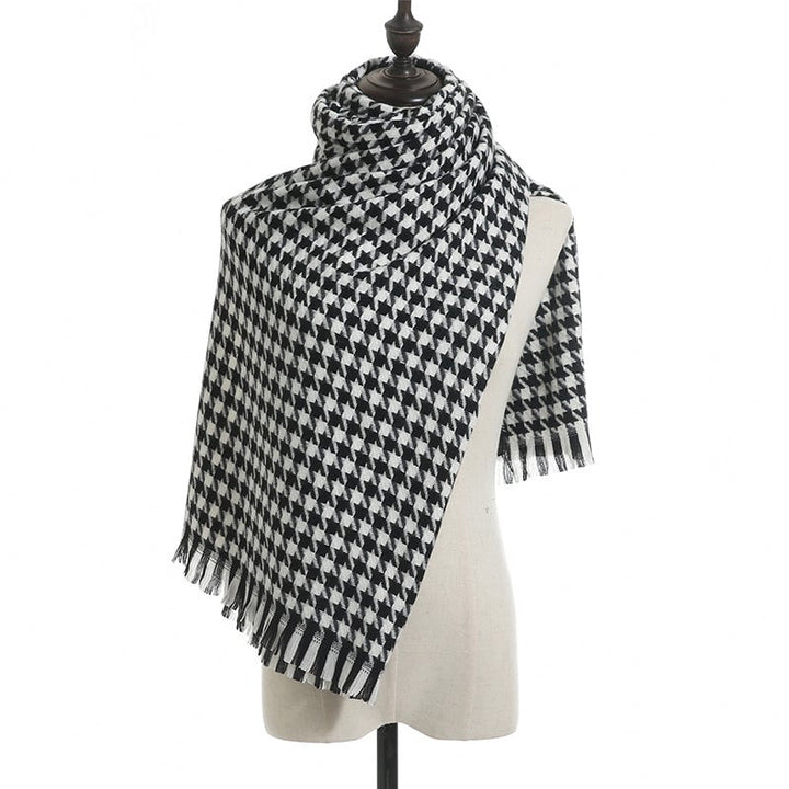 Houndstooth Scarf Unisex Keeps Warm Image 1