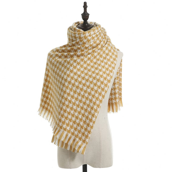 Houndstooth Scarf Unisex Keeps Warm Image 1