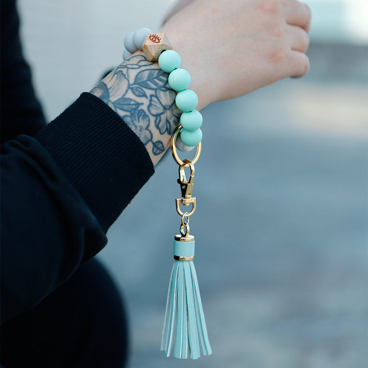 Womens Tassel Bracelet Keychain Image 1