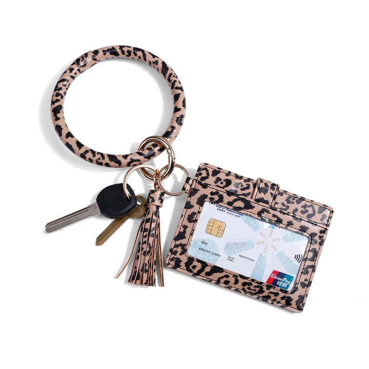 Key Chain Coin Purse Pu Bracelet Unisex Image 1