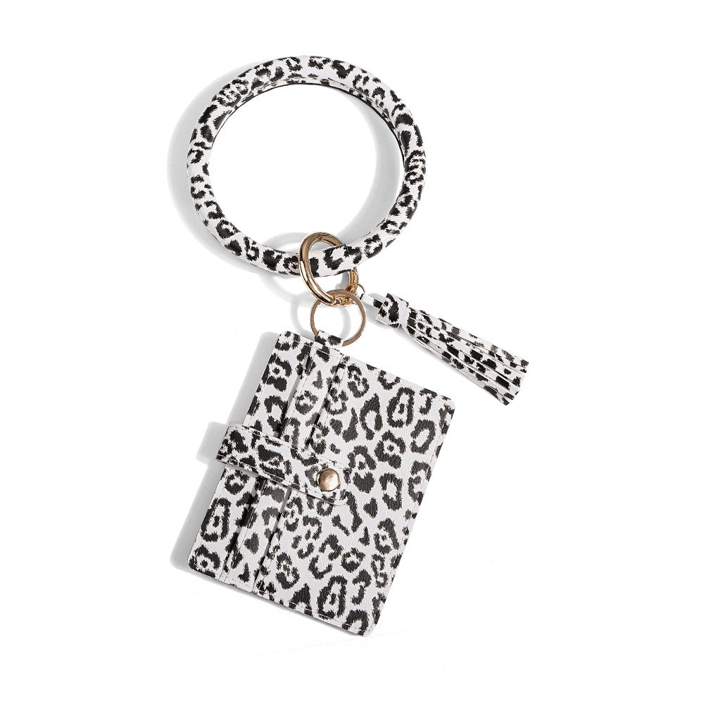 Key Chain Coin Purse Pu Bracelet Unisex Image 7