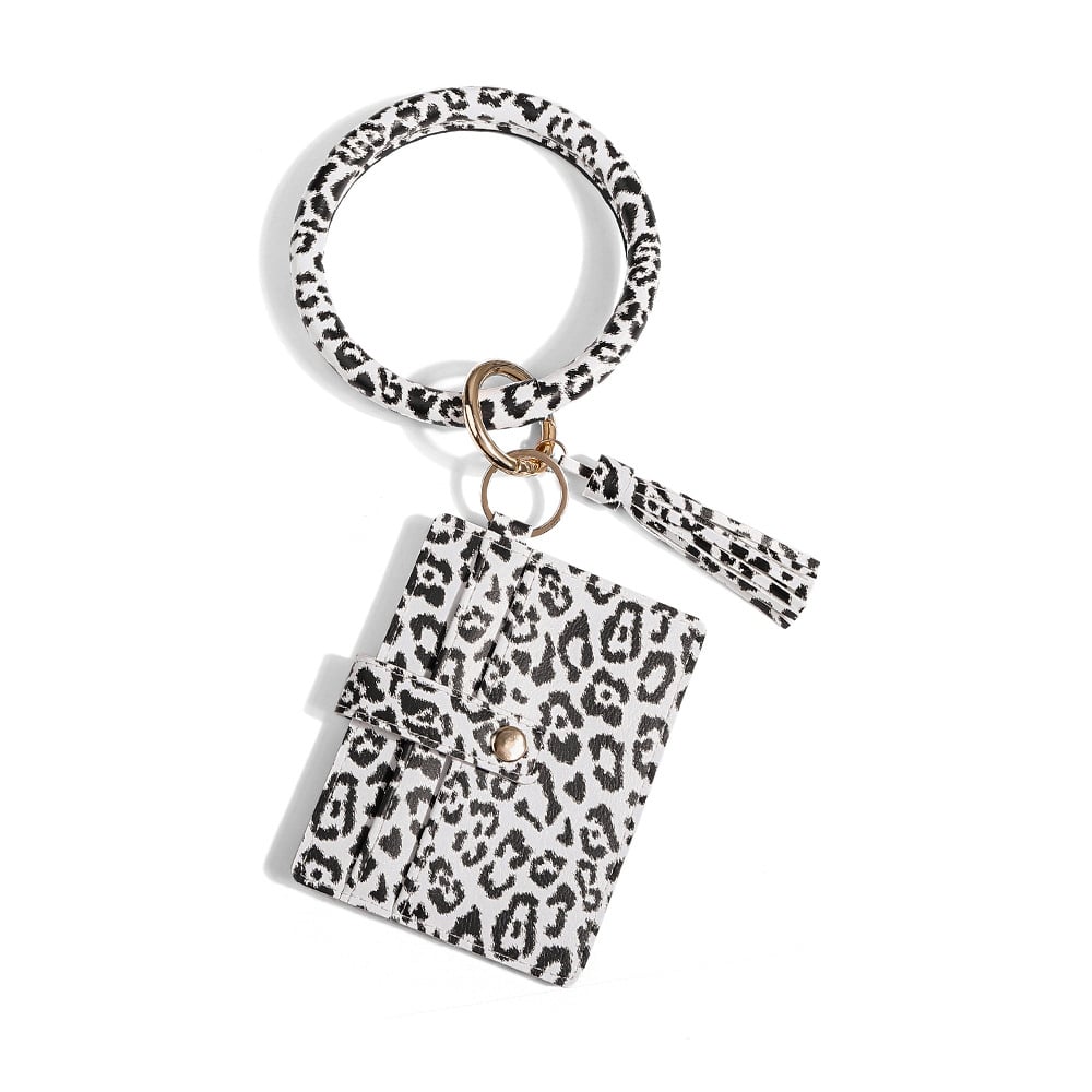 Key Chain Coin Purse Pu Bracelet Unisex Image 1