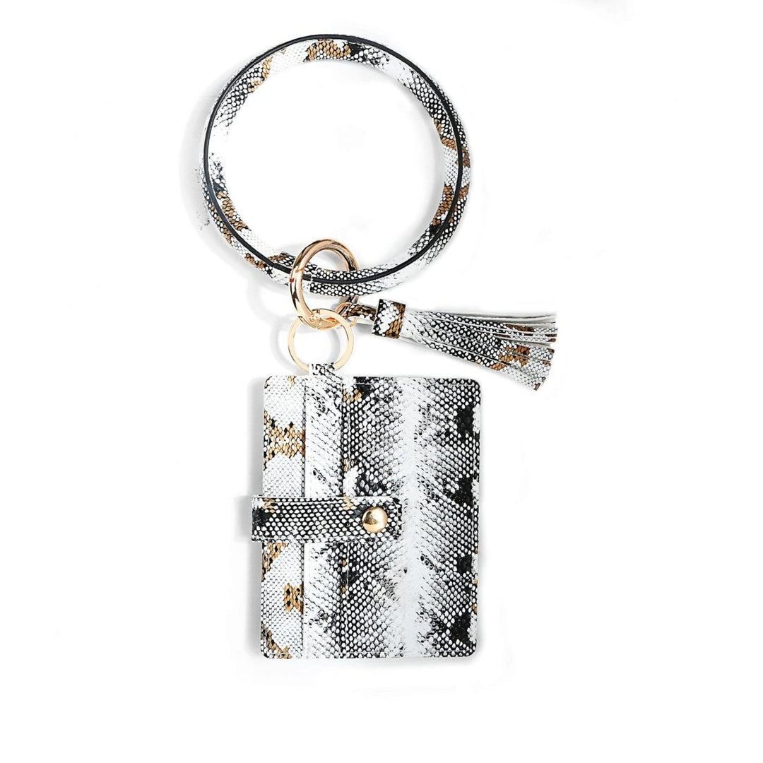 Key Chain Coin Purse Pu Bracelet Unisex Image 1