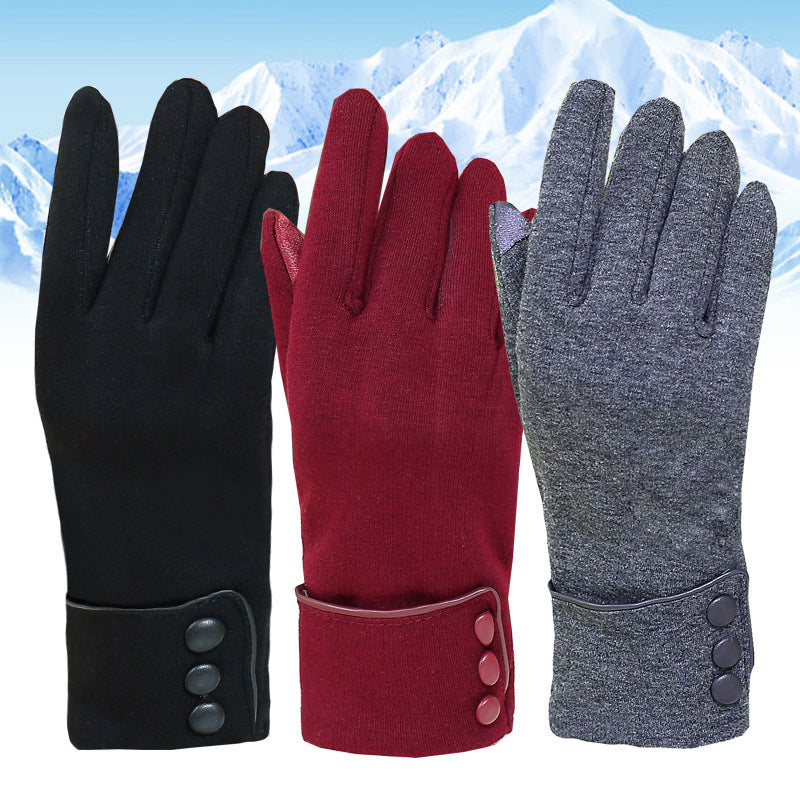 Winter Womens Riding Warm Fleece Gloves Image 3