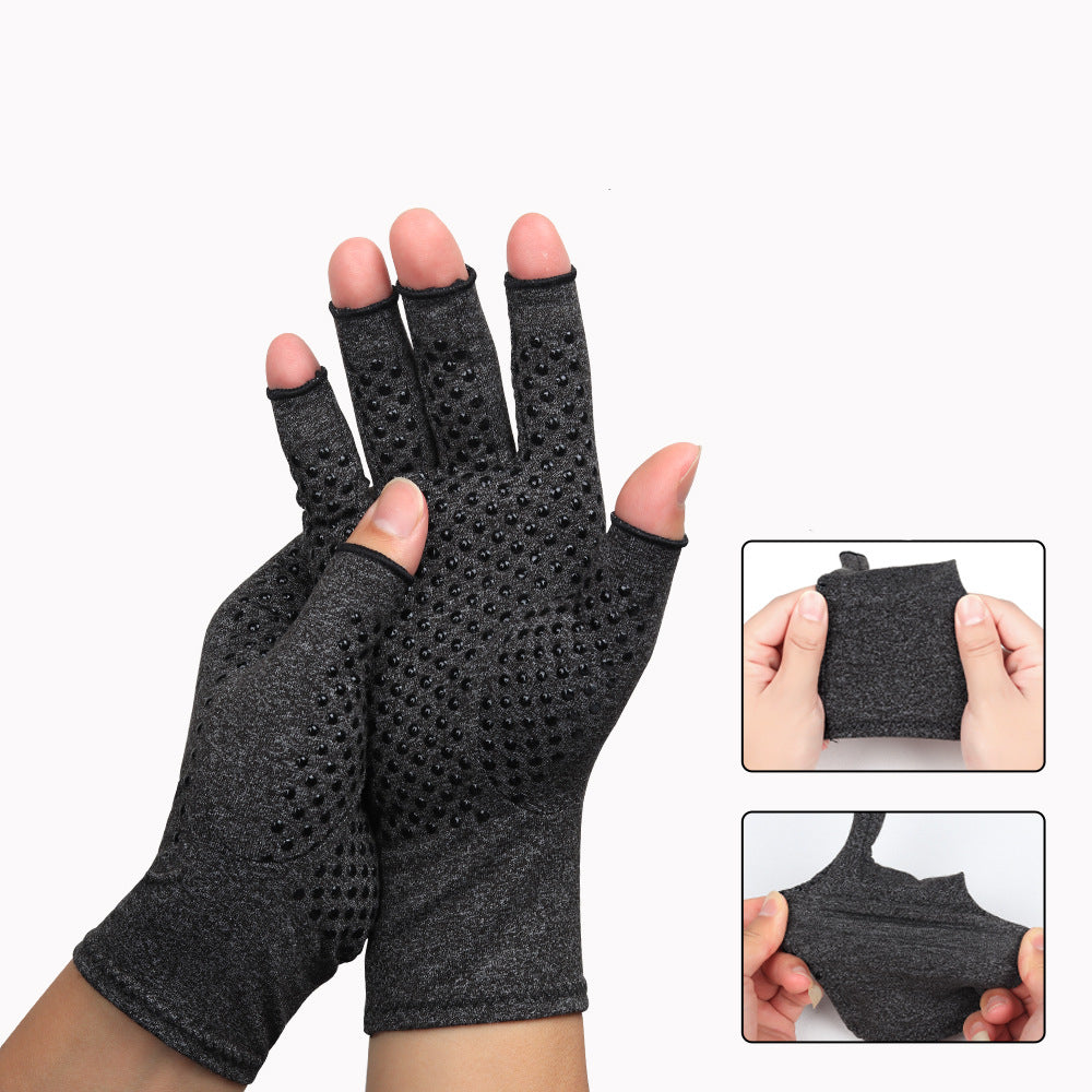 Non-slip Breathable Nursing Training Half-finger Gloves Image 6