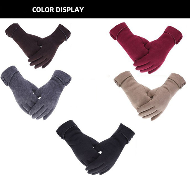 Winter Womens Riding Warm Fleece Gloves Image 4