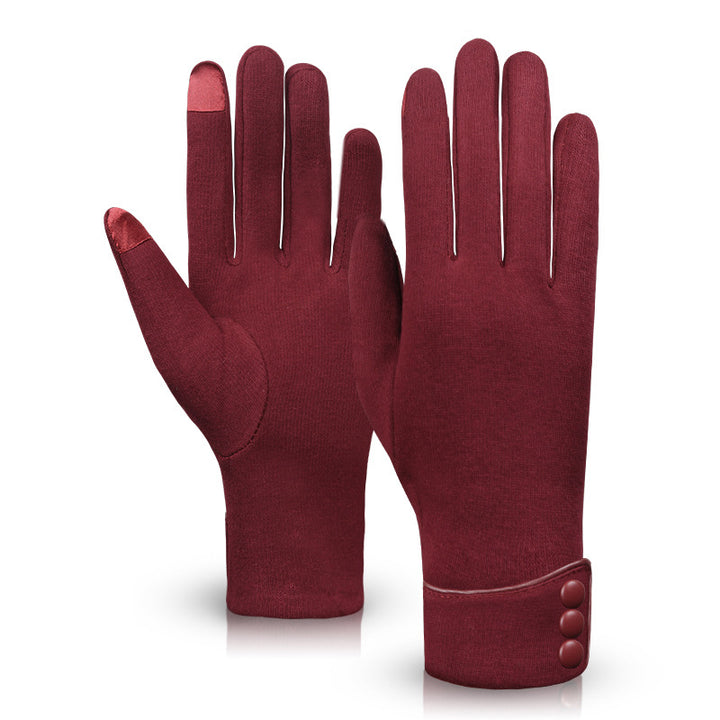 Winter Womens Riding Warm Fleece Gloves Image 7