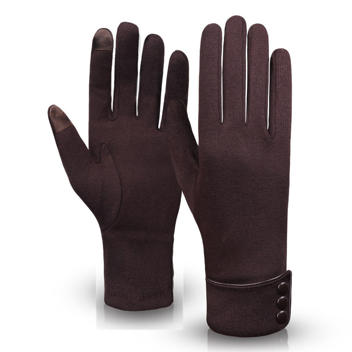 Winter Womens Riding Warm Fleece Gloves Image 8