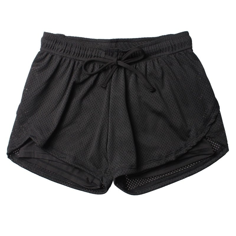 Womens Double-layer Yoga Fitness Shorts Image 1