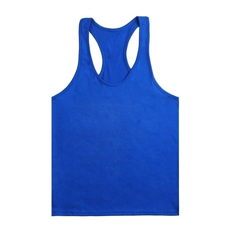 Mens Fitness Equipment Basic Bodybuilding Vest Image 4