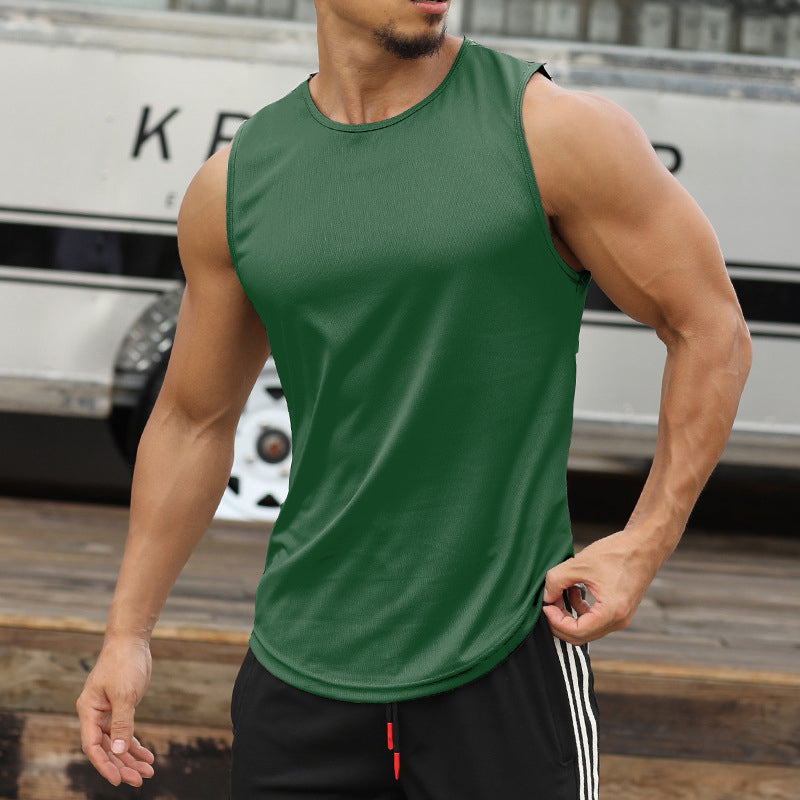 Quick-drying Vest Mens Running Training Fitness Leisuren Image 8