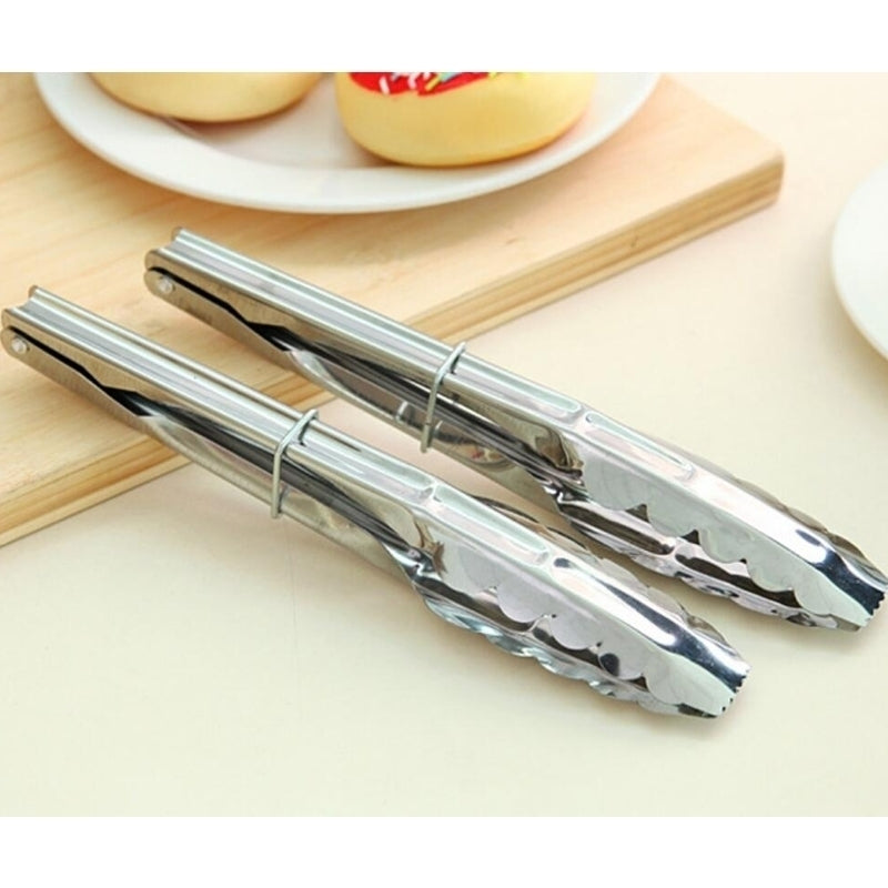 2-Pack Multifunctional Kitchen Household Food Tongs Image 4