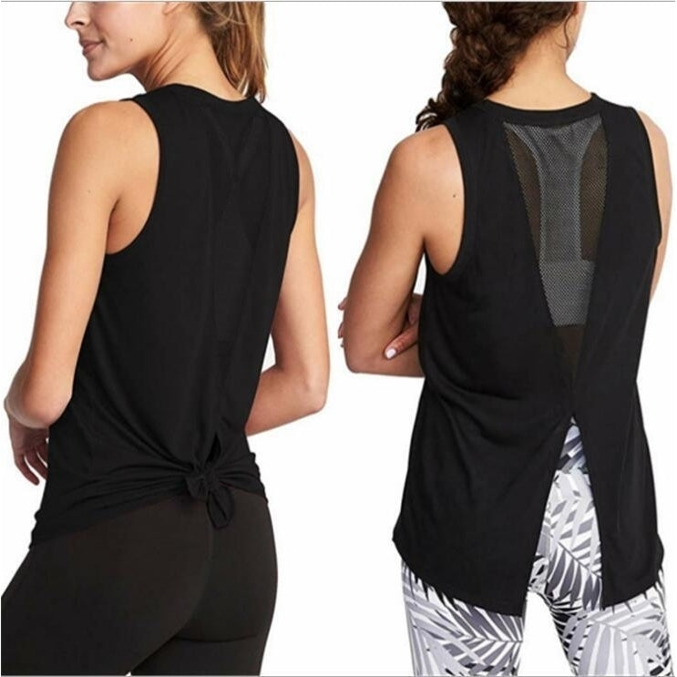 Ladies Sports Fitness Yoga Vest Sleeveless Image 3