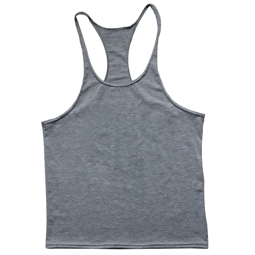 Mens Curled Up Sports And Bodybuilding Racer Vest Image 4