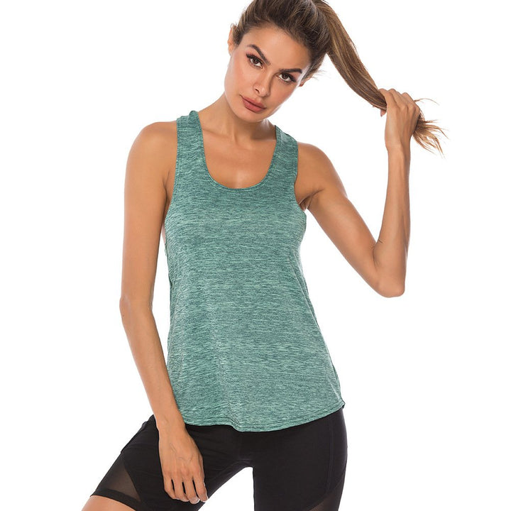 Off-the-shoulder Quick-drying Womens Sports Vest Image 3