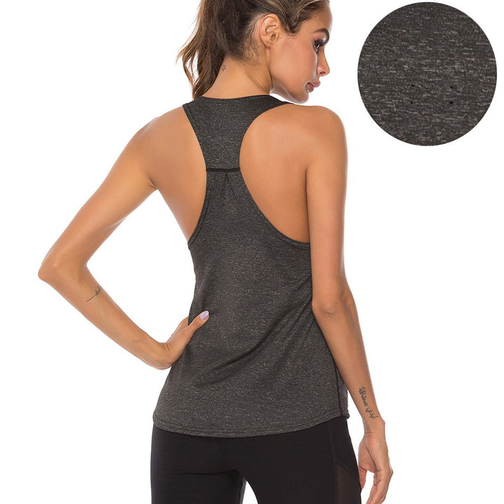 Off-the-shoulder Quick-drying Womens Sports Vest Image 6