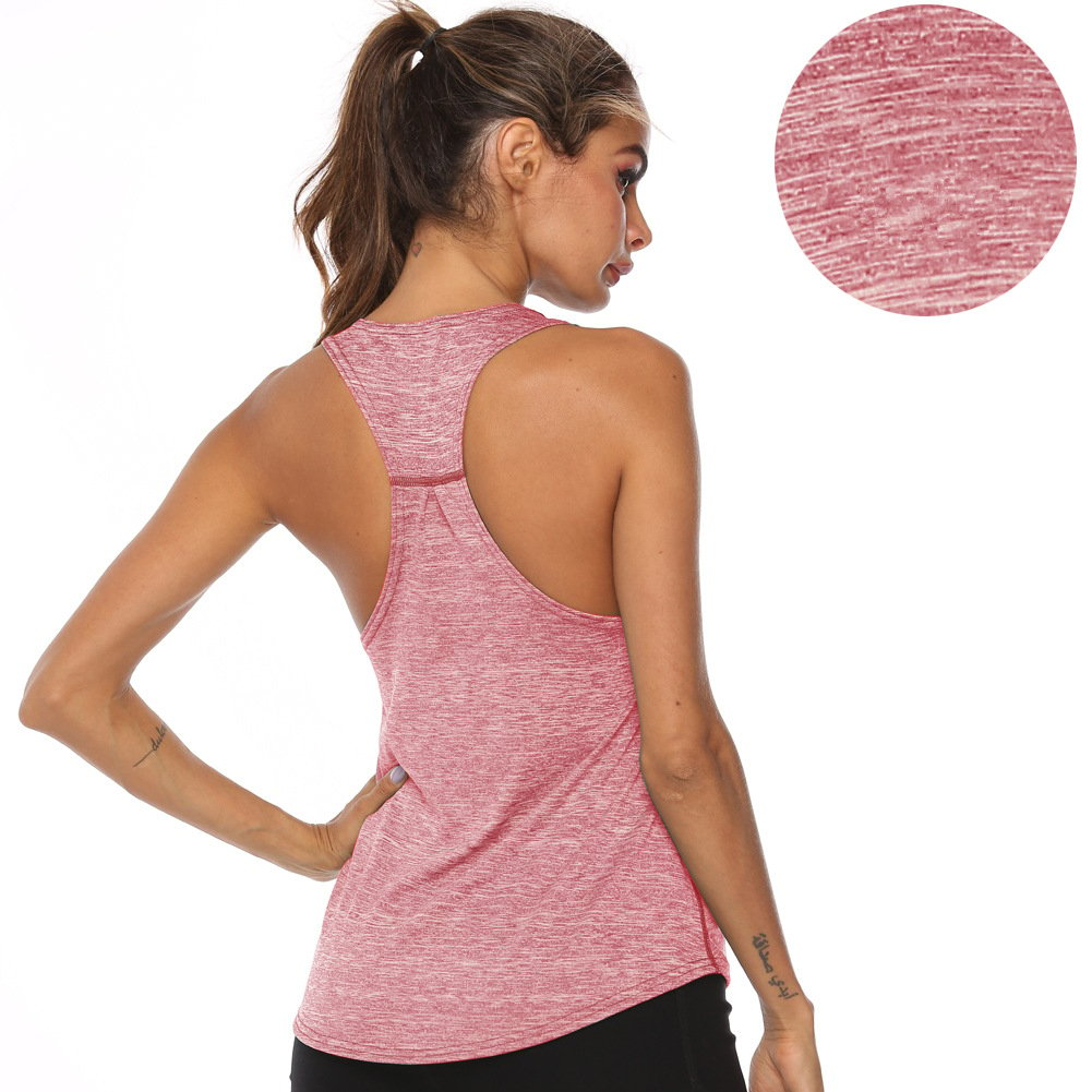 Off-the-shoulder Quick-drying Womens Sports Vest Image 1