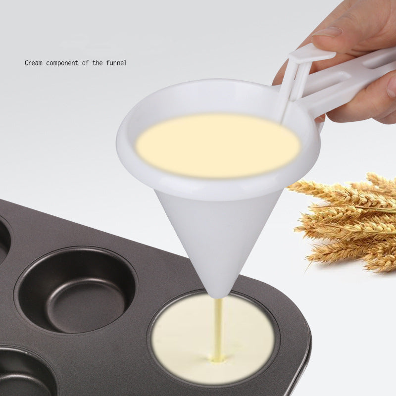 Cream Portion Funnel Handheld Baking Tool Image 2