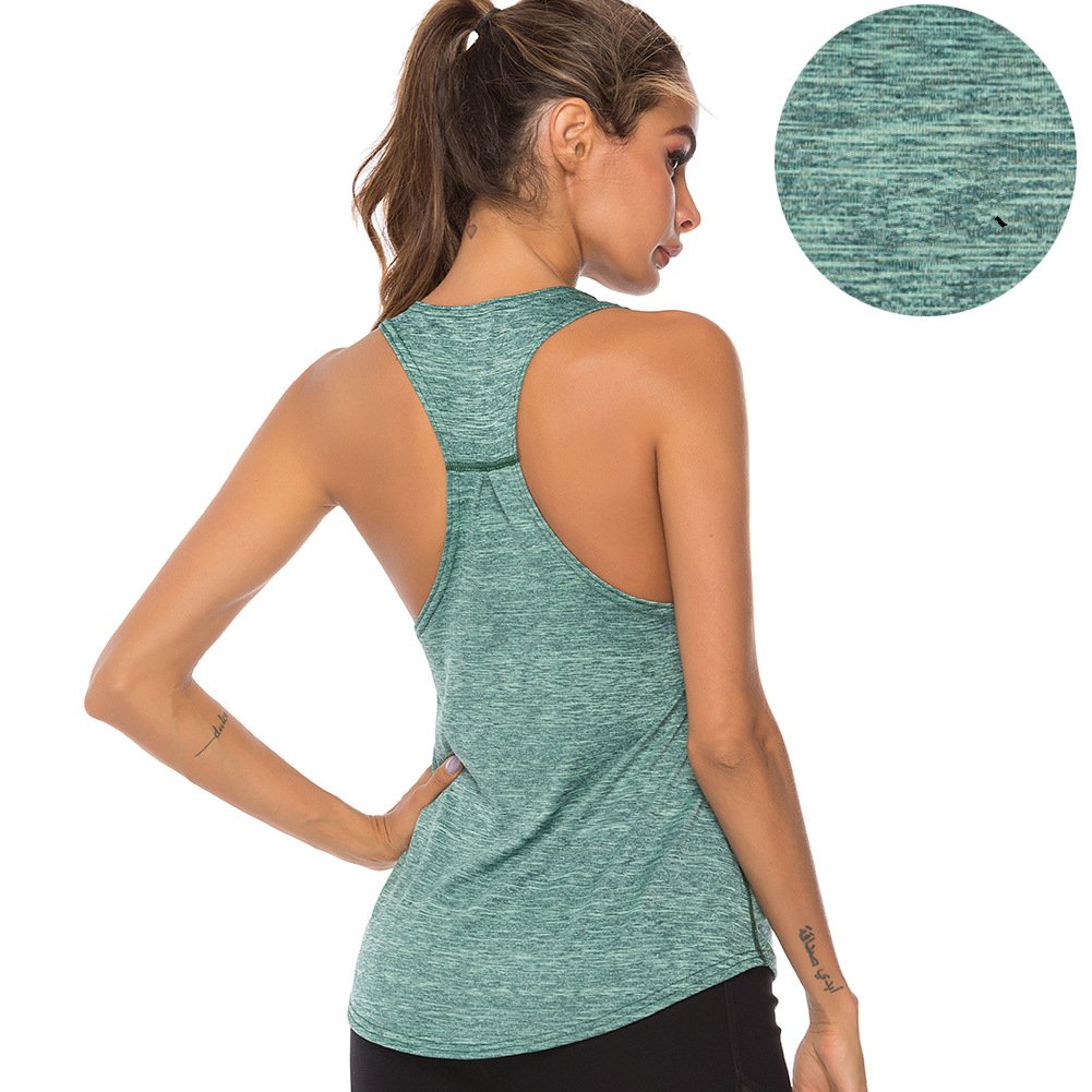 Off-the-shoulder Quick-drying Womens Sports Vest Image 10