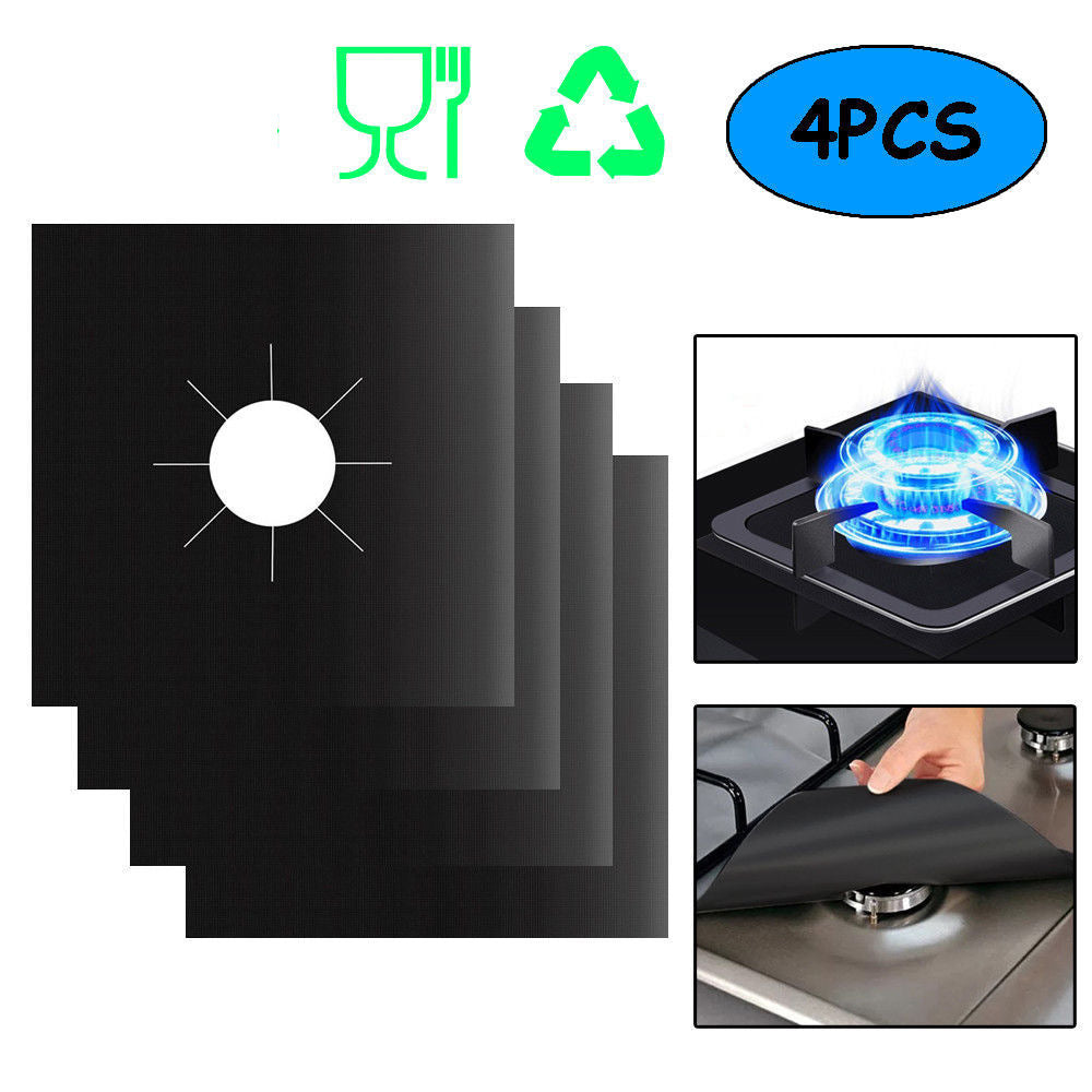 4-piece Gas Stove Protection Anti-fouling And Anti-oil Pad Image 1