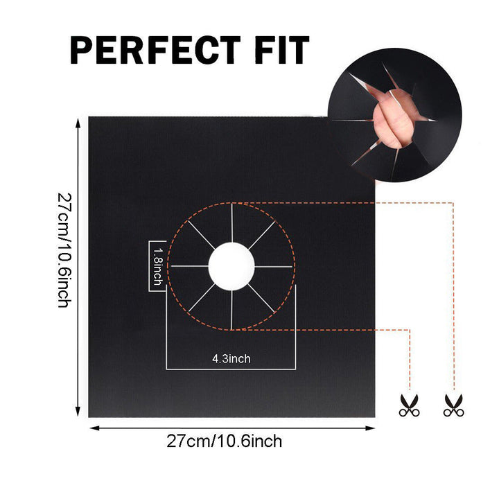 4-piece Gas Stove Protection Anti-fouling And Anti-oil Pad Image 3