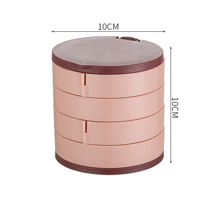 Rotating Multi-layer Jewelry Box Earring Storage Box Image 1