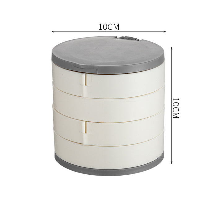 Rotating Multi-layer Jewelry Box Earring Storage Box Image 8