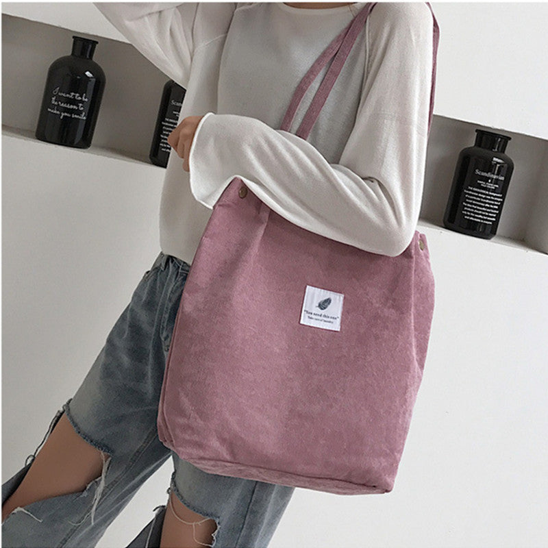 Thickened Diagonal Canvas Ladies Bag Image 10