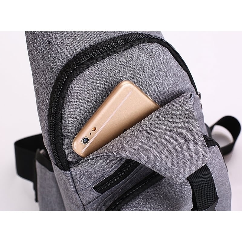 Unisex Shoulder Messenger Bag (With USB Charging Port) Image 3