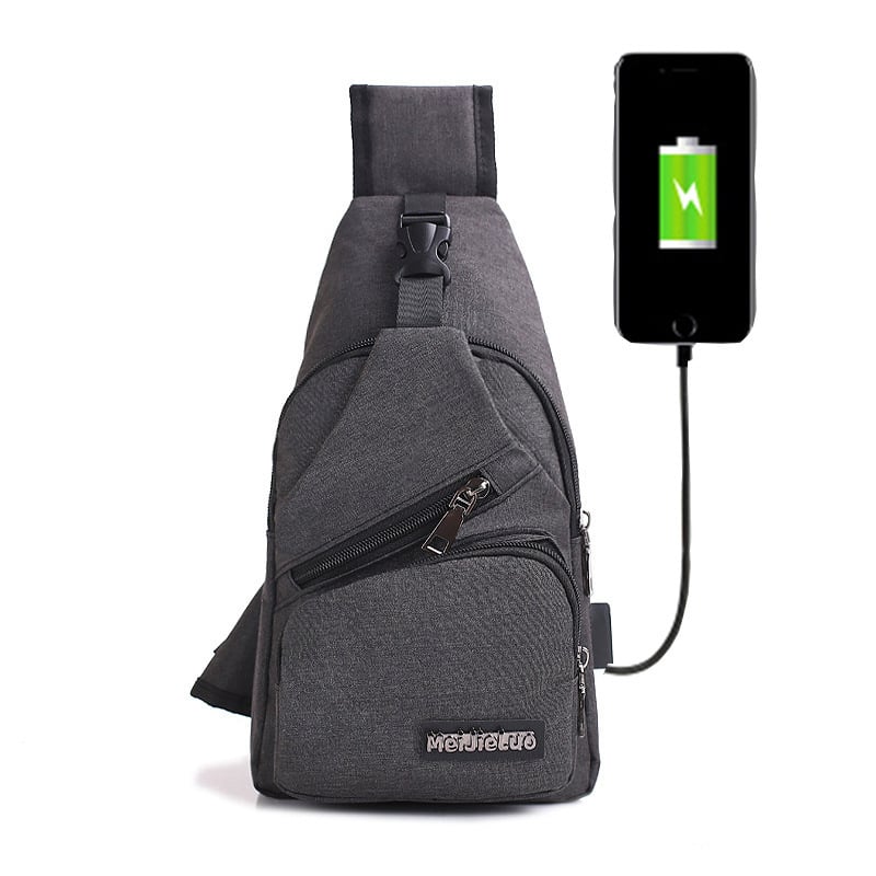 Unisex Shoulder Messenger Bag (With USB Charging Port) Image 1