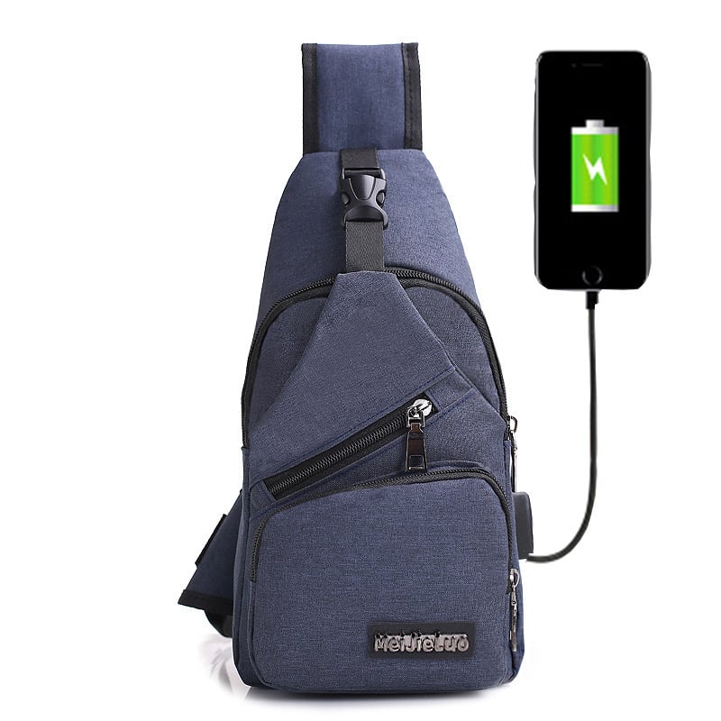 Unisex Shoulder Messenger Bag (With USB Charging Port) Image 8