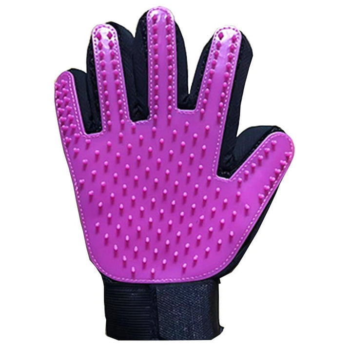 2-Pack Lush Cat Gloves Pet Cleaning Brush Left and Right Hand Image 1