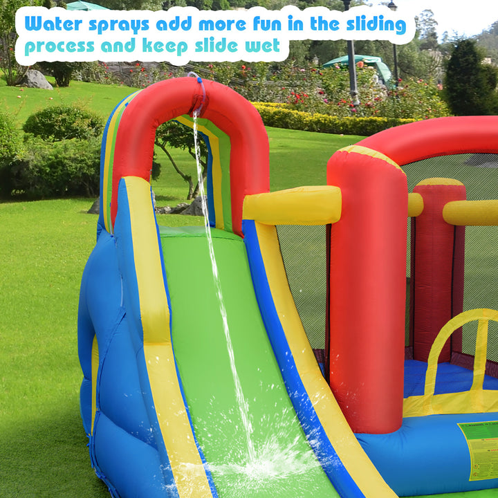 Inflatable Kid Bounce House Slide Climbing Splash Pool Jumping Castle Image 6