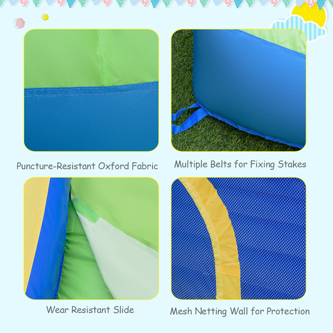 Inflatable Kid Bounce House Slide Climbing Splash Pool Jumping Castle Image 8