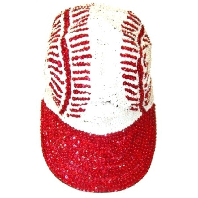 Sequin Baseball Cap BASEBALL Design Image 1